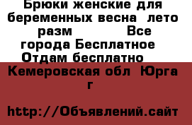 Брюки женские для беременных весна, лето (разм.50 XL). - Все города Бесплатное » Отдам бесплатно   . Кемеровская обл.,Юрга г.